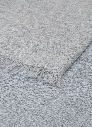 细节 –点击放大 - OYUNA - Vista羊绒盖毯－灰色及蓝色