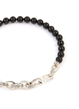 细节 - 点击放大 - JOHN HARDY - 'Classic Chain' onyx bead silver double wrap bracelet