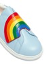 细节 - 点击放大 - WINK - Popcorn儿童款彩虹搭带真皮运动鞋