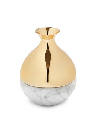 首图 –点击放大 - ANNA BY RABLABS - Dual抛光钢及大理石蜡花瓶（矮版）－金色
