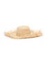 模特儿示范图 - 点击放大 - GLADYS TAMEZ - Isla木环系绳帽带须边编织草帽