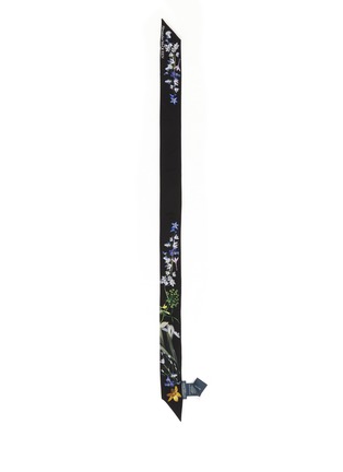 细节 - 点击放大 - ALEXANDER MCQUEEN - Ophelia花卉图案真丝围巾