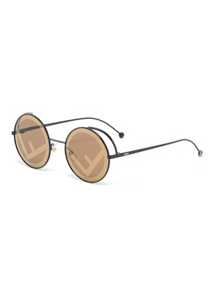 首图 - 点击放大 - FENDI - Fendirama品牌标志镜片圆框太阳眼镜