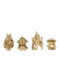  - L'OBJET - x Haas Brothers Monster Ball 黄铜餐巾环套装－金色