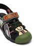 细节 - 点击放大 - GUCCI - logo搭带拼接设计凉鞋