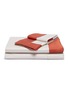 首图 –点击放大 - FRETTE - Bold特大双人床拼色条纹围边纯棉四件套－米色及红色