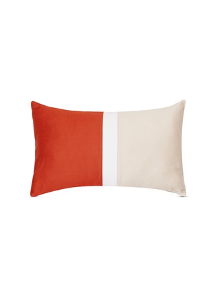首图 –点击放大 - FRETTE - BOLD BOUDOIR拼色纯棉枕套－米色、奶白色及红色