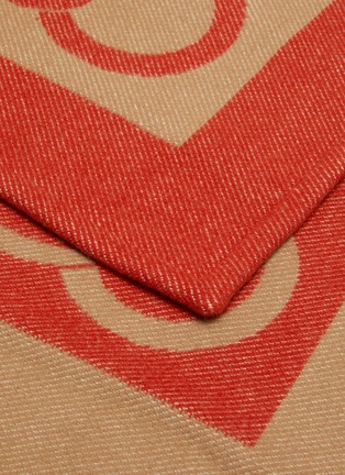细节 –点击放大 - FRETTE - CHAINS链条图案初剪羊毛毯－红色