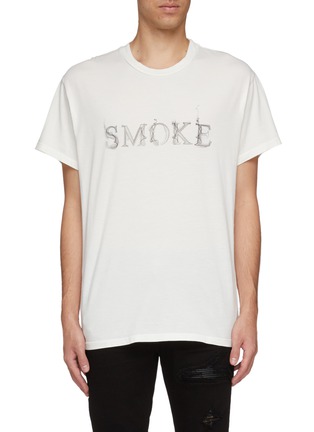 首图 - 点击放大 - AMIRI - SMOKE烟雾英文字印花T恤