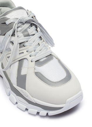 细节 - 点击放大 - ASH - Flash真皮网格拼接网眼布运动鞋