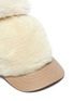 细节 - 点击放大 - KARL DONOGHUE - x Saga Furs®狐毛毛球小羊皮毛一体短檐帽