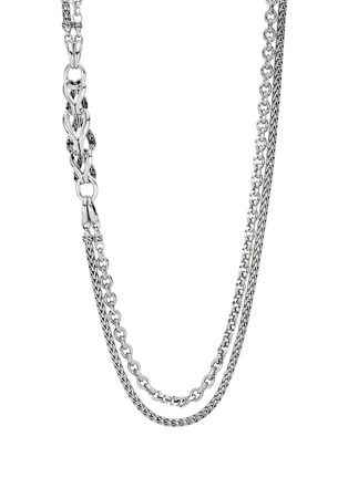  - JOHN HARDY - 'Asli Classic Chain' silver double row necklace