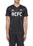 首图 - 点击放大 - REIGNING CHAMP - RCFC logo印花暗条纹V领T恤