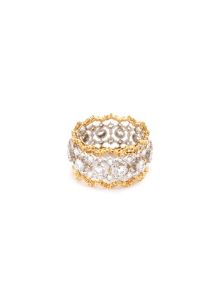 首图 –点击放大 - BUCCELLATI - 'Rombi Eternelle' diamond gold openwork ring