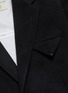  - BOTTEGA VENETA - 平驳领三角布饰口袋羊绒修身大衣