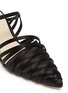 细节 - 点击放大 - CULT GAIA - Liora几何鞋跟交叉搭叠缎面穆勒鞋