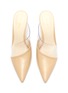 细节 - 点击放大 - CULT GAIA - Krystle PVC拼接漆皮透明粗跟穆勒鞋