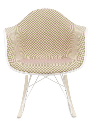 首图 –点击放大 - HERMAN MILLER - 拼色格纹金属白蜡木底座模压板材扶手摇椅