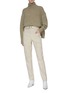 模特儿示范图 - 点击放大 - ISABEL MARANT - Lixy车缝线腰带直脚纯棉长裤