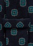 细节 - 点击放大 - LARDINI - 花卉图案羊毛针织领带