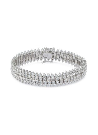 首图 - 点击放大 - LC COLLECTION JEWELLERY - Diamond 18k white gold link bracelet