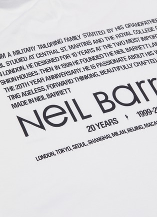  - NEIL BARRETT - 20 Year品牌资料及闪电印花纯棉T恤
