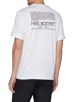 背面 - 点击放大 - NEIL BARRETT - 20 Year品牌资料及闪电印花纯棉T恤