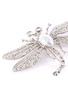 细节 - 点击放大 - KENNETH JAY LANE - 人造珍珠仿水晶点缀蜻蜓造型金属胸针