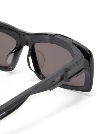 细节 - 点击放大 - BALENCIAGA - Hybrid切割镜腿板材方框太阳眼镜