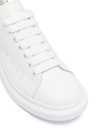 细节 - 点击放大 - ALEXANDER MCQUEEN - Oversized Sneaker蛇纹皮拼贴小牛皮厚底运动鞋