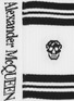 细节 - 点击放大 - ALEXANDER MCQUEEN - 拼色条纹及骷髅头图案混棉针织袜