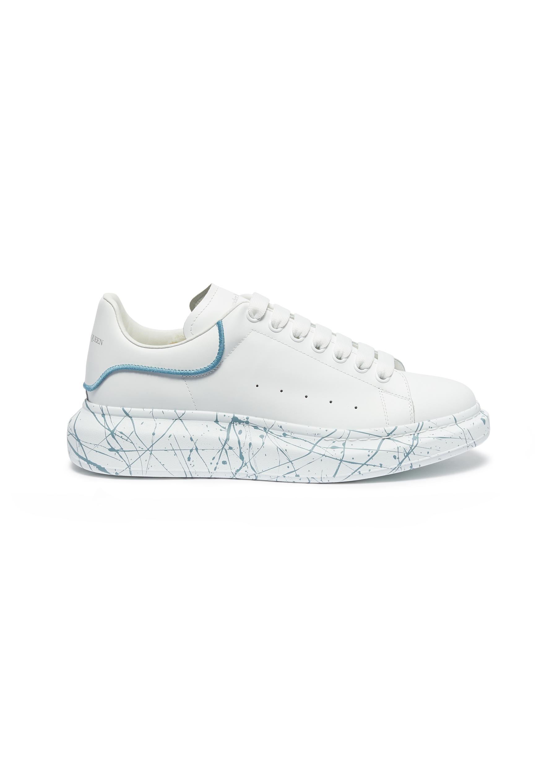 alexander mcqueen sneakers paint splatter