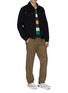 模特儿示范图 - 点击放大 - ACNE STUDIOS - Kai拼色条纹羊毛针织衫
