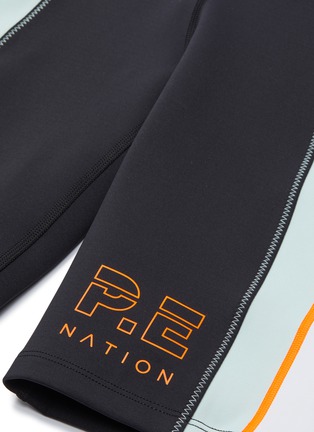  - P.E NATION - Camber条纹点缀拼色弹力单车裤
