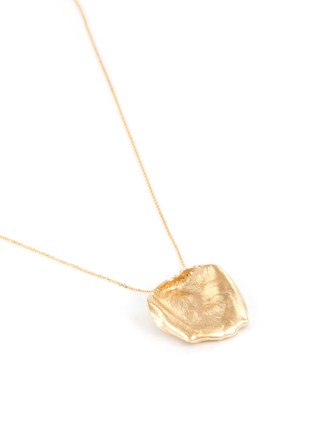 细节 - 点击放大 - SARAH & SEBASTIAN - 'Large Leaf' 10k yellow gold pendant necklace