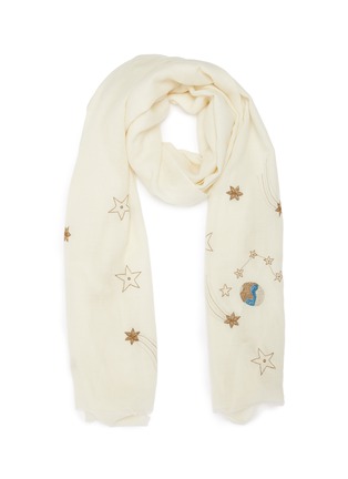 首图 - 点击放大 - JANAVI - Star Cluster星星刺绣美丽诺羊毛围巾