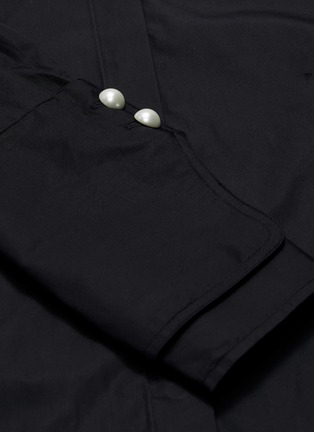  - 3.1 PHILLIP LIM - 人造珍珠点缀V领纯棉府绸衬衫