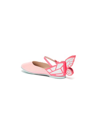 细节 - 点击放大 - SOPHIA WEBSTER - Chiara儿童款立体蝴蝶翅膀真皮玛丽珍鞋