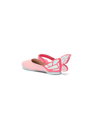 细节 - 点击放大 - SOPHIA WEBSTER - Chiara幼儿款立体蝴蝶翅膀真皮玛丽珍鞋