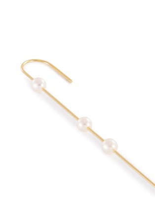 细节 - 点击放大 - CHARLOTTE LEBECK - Ella Pin淡水珍珠点缀18k镀金纯银耳环