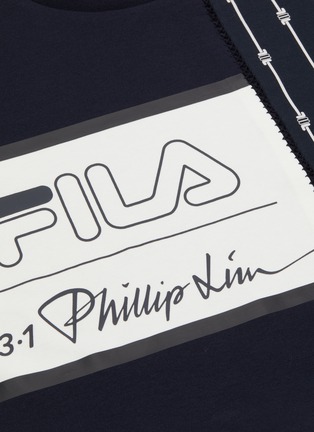  - FILA X 3.1 PHILLIP LIM - 条纹拼接logo纯棉卫衣