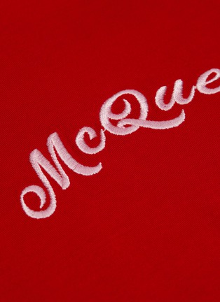  - ALEXANDER MCQUEEN - logo刺绣纯棉T恤