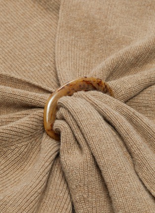 细节 - 点击放大 - NANUSHKA - Mahali圆环搭叠布饰针织连衣裙