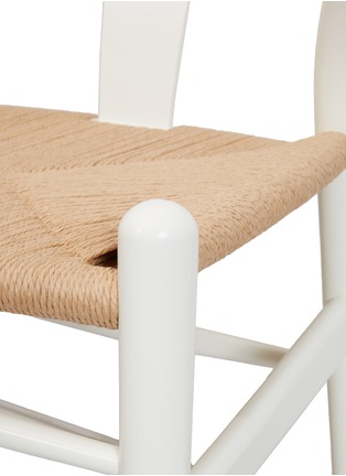 细节 –点击放大 - CARL HANSEN & SØN - Ch24手工编织纸绳及山毛榉椅－白色