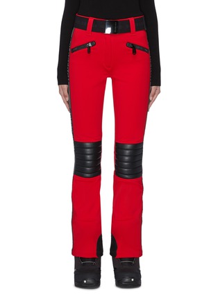 首图 - 点击放大 - GOLDBERGH - Rocky绗缝皮革拼接修身功能滑雪裤