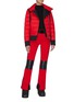 模特儿示范图 - 点击放大 - GOLDBERGH - Rocky绗缝皮革拼接修身功能滑雪裤