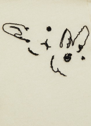  - HELEN LEE - 兔子图案刺绣高领羊绒针织衫