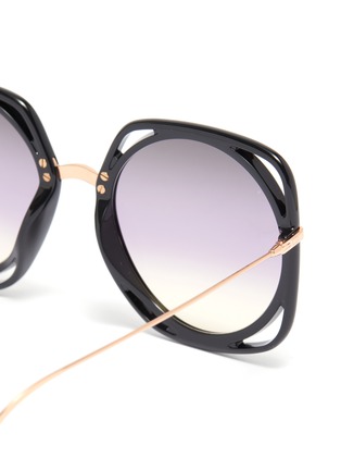 细节 - 点击放大 - DIOR - Dior Direction切割板材拼接金属太阳眼镜