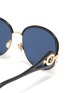 细节 - 点击放大 - DIOR - Dior New Volute切割金属拼接板材圆框太阳眼镜