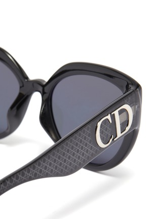 细节 - 点击放大 - DIOR - DDIORF品牌名称几何图案板材猫眼太阳眼镜